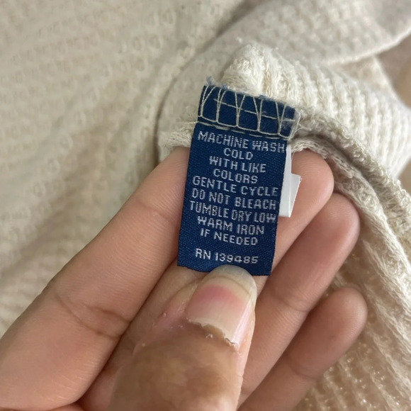 Southern shirt blue sweatshirt washed up beige size medium - Picture 6 of 6